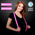 Light Up Pink LED Suspenders
